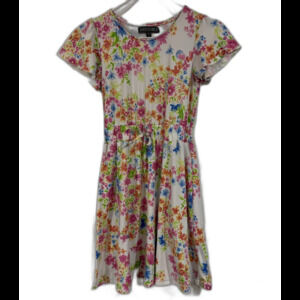 Trixxi Girls Dress Floral Pattern Easter Dress Size Large